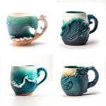 Diseño de tazas inspiración marina